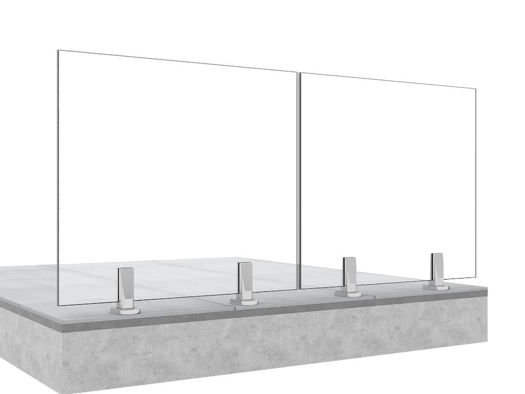 Garde-corps terrasse GLASSFIT CC-782 vue de face